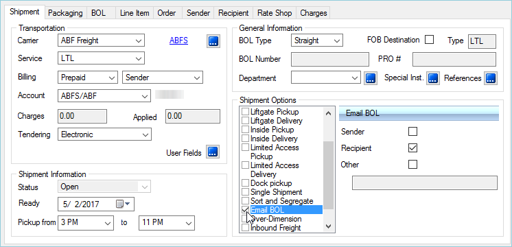 ABF Freight Shipping